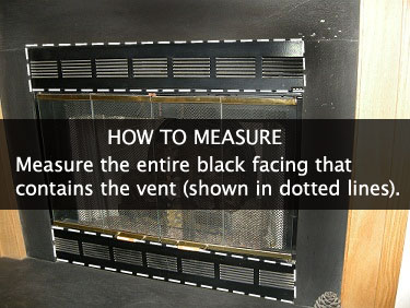 How to Measure for your Fireplace Vent Cover